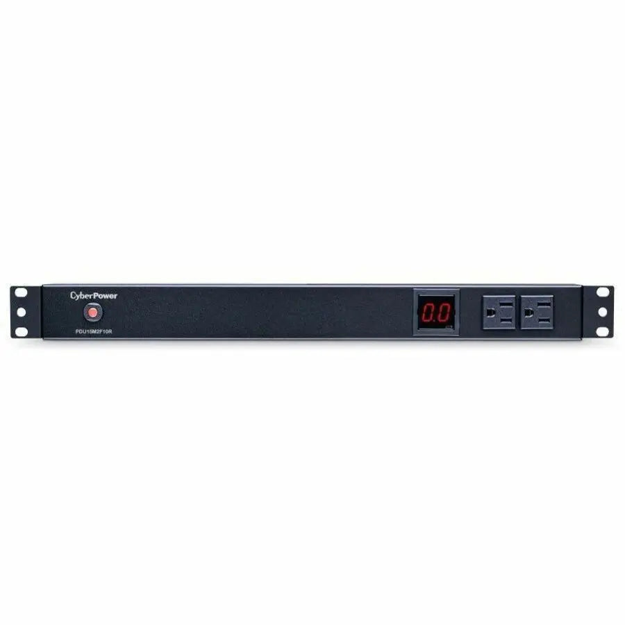 CyberPower PDU15M2F10R 12-Outlet Rackmount Metered Power Distribution Unit with 15-Foot Cord