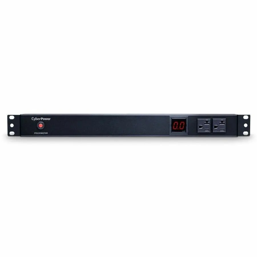 CyberPower PDU20M2F8R Rackmount Metered Power Distribution Unit, 10 Outlets, 100-125V 20A