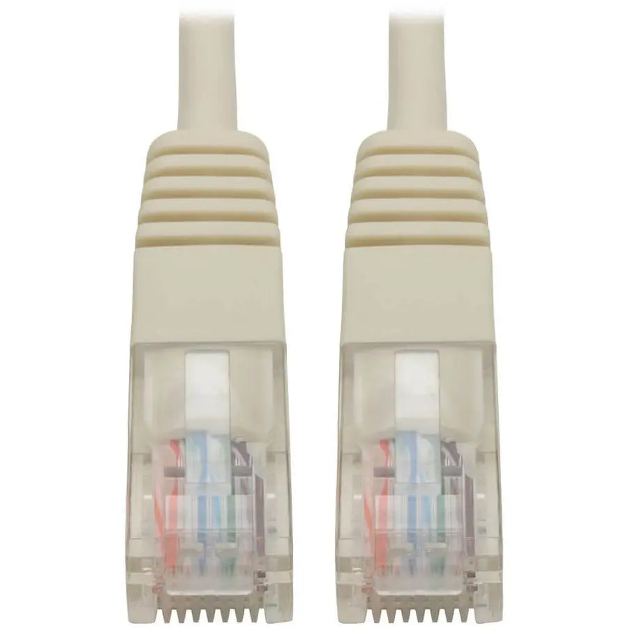 Eaton Tripp Lite Series Cat5e 10-ft. White Ethernet Patch Cable with Molded RJ45 Connectors