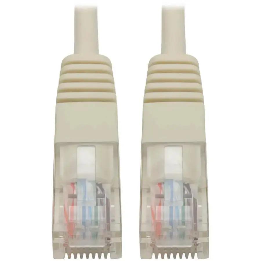 Eaton Tripp Lite Series Cat5e 10-ft. White Ethernet Patch Cable with Molded RJ45 Connectors by Eaton Corporation