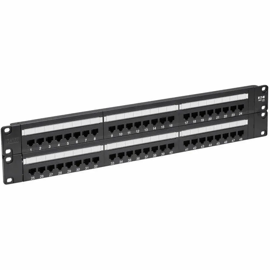 Eaton Corporation Tripp Lite N252-048 48-Port Cat6 Network Patch Panel for High-Speed Ethernet Applications