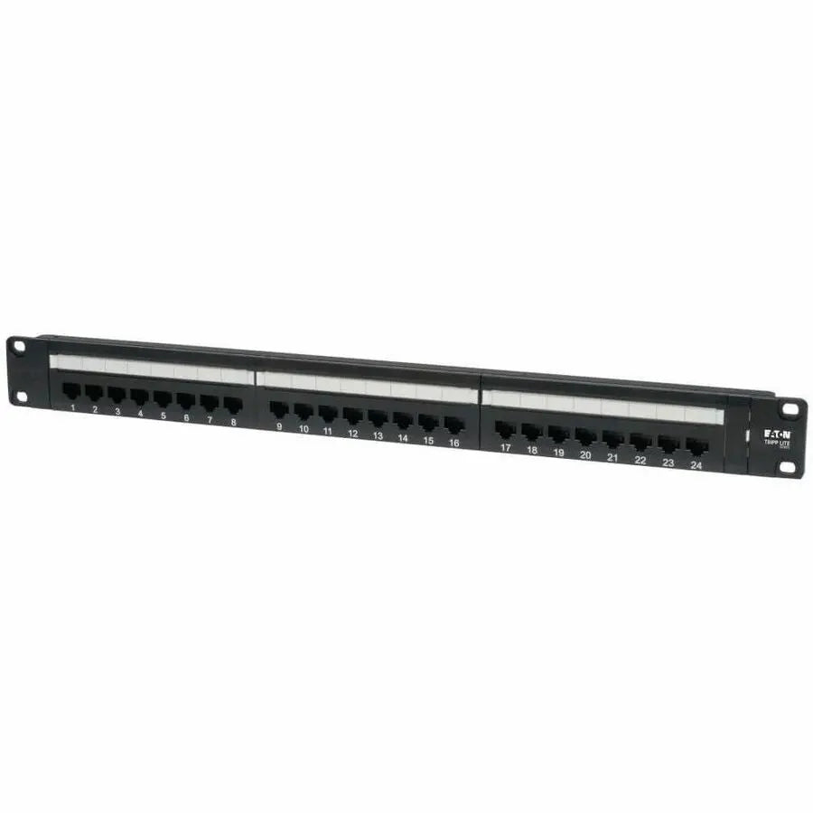 Eaton Corporation Tripp Lite N252-024 24-Port Cat6 Network Patch Panel with 110 Punchdown Termination