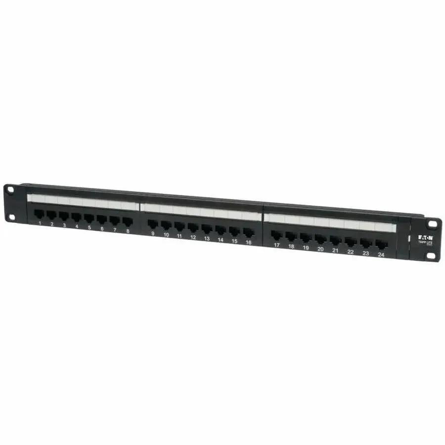 Eaton Corporation Tripp Lite N252-024 24-Port Cat6 Network Patch Panel with 110 Punchdown Termination by Eaton Corporation