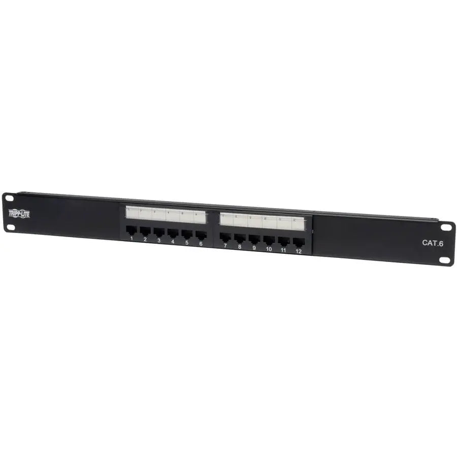 Eaton Corporation Tripp Lite N252-012 12-Port Cat6 Patch Panel with 110 Punch Down Termination