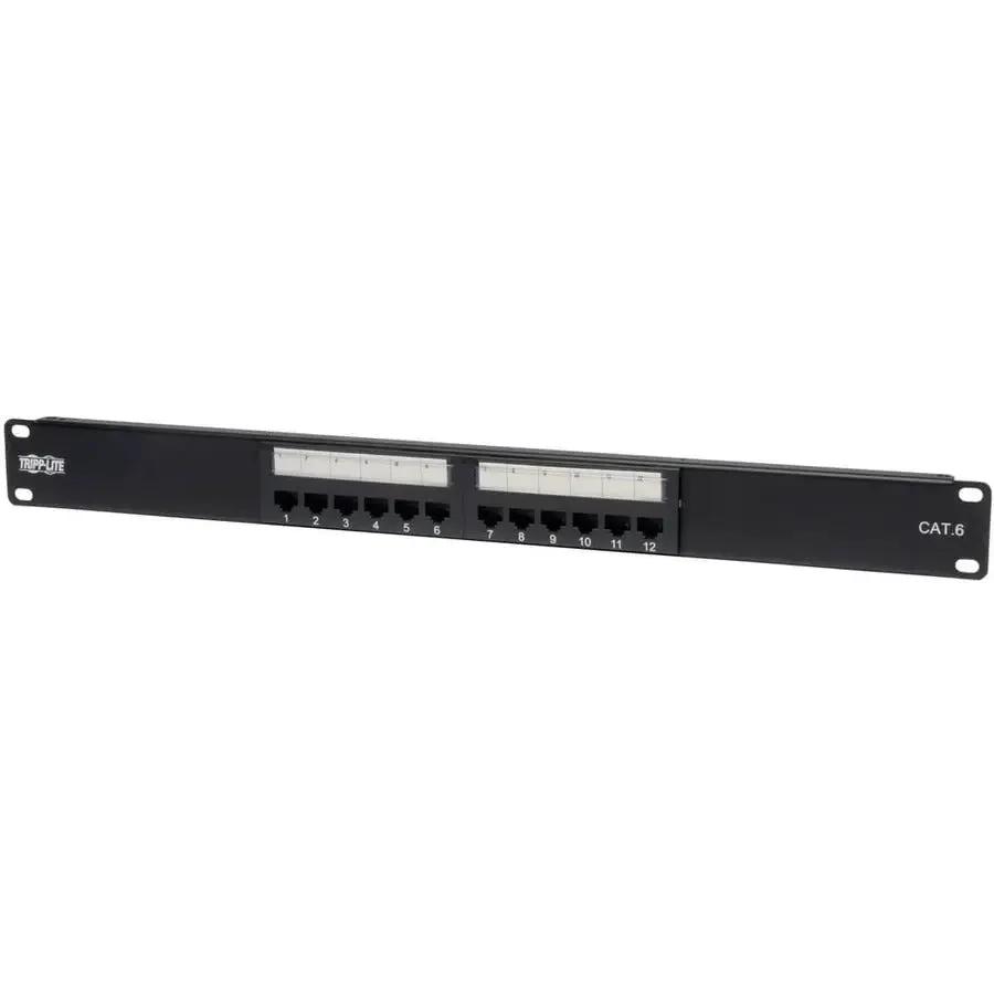 Eaton Corporation Tripp Lite N252-012 12-Port Cat6 Patch Panel with 110 Punch Down Termination by Eaton Corporation