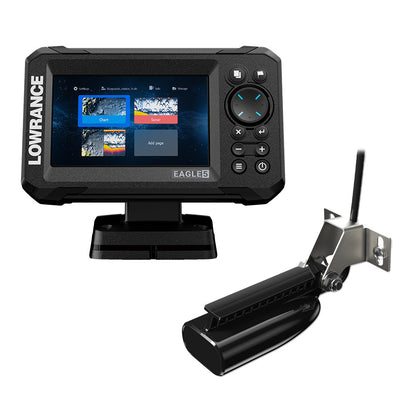 Lowrance Eagle 5 Combo Fish Finder with SplitShot HD Transducer and C-MAP Charts, 000-16226-001