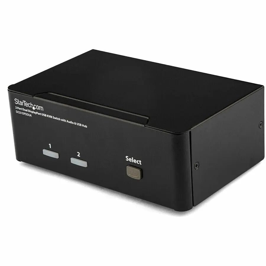 StarTech.com SV231DPDDUA 2-Port Dual DisplayPort USB KVM Switch with Audio and USB 2.0 Hub