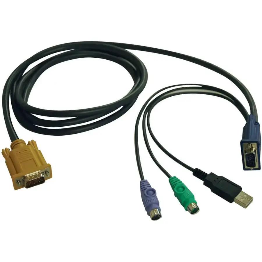 Eaton Corporation Tripp Lite P778-015 USB/PS2 Combo KVM Cable for NetDirector Switches – 15 ft by Eaton Corporation