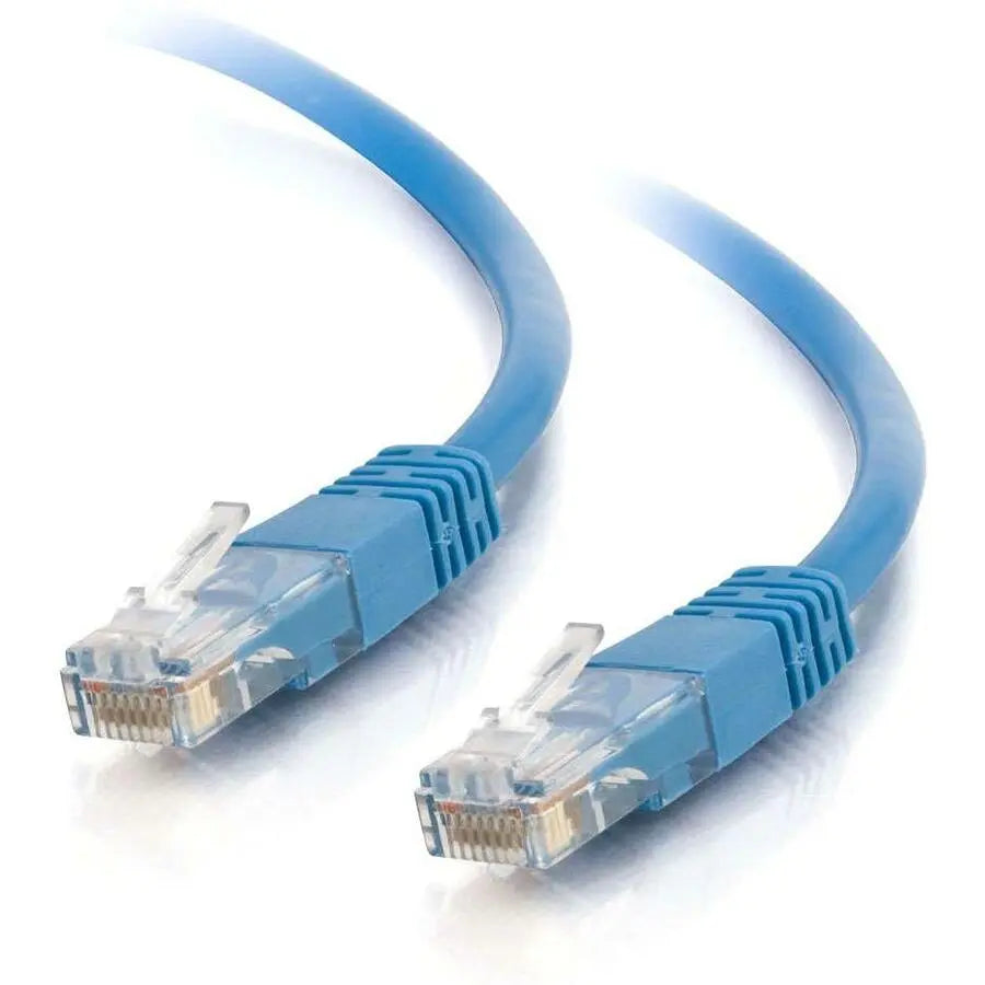 C2G 65 ft Cat5e Molded Solid UTP Unshielded Network Patch Cable - Blue by Legrand Group