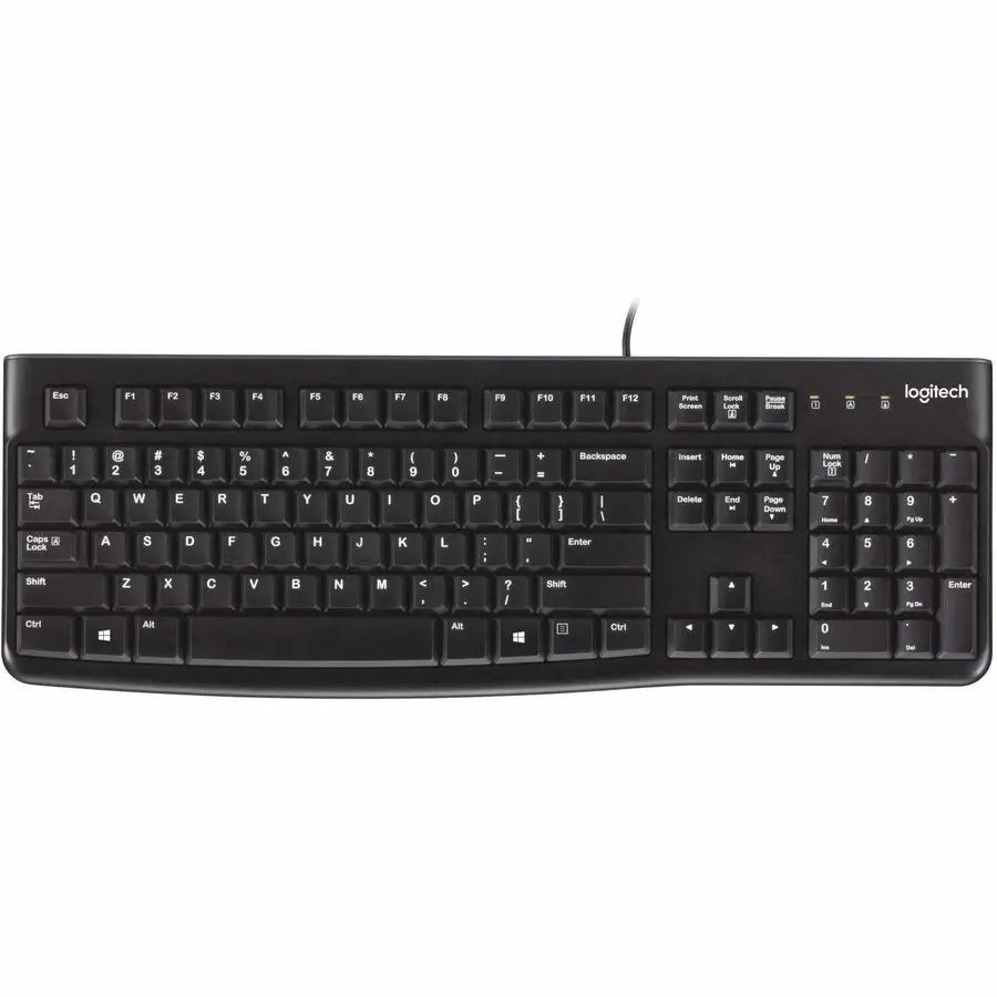 Logitech K120 Wired Keyboard for Windows – Full-Size, Spill-Resistant, USB Plug-and-Play