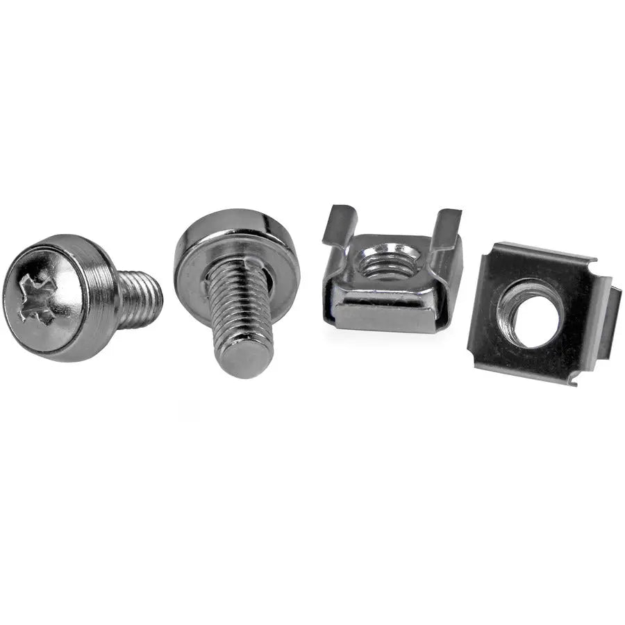 StarTech.com 50-Pack M6 Mounting Screws and Cage Nuts for Server Racks and Cabinets
