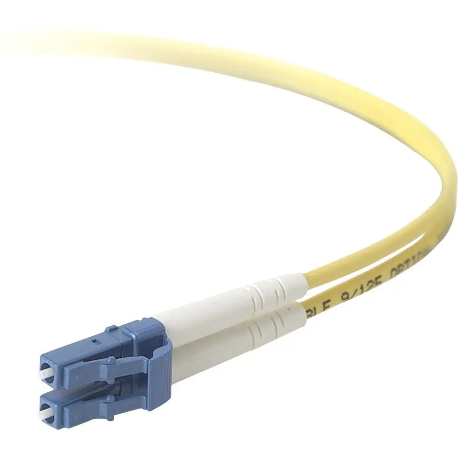 Belkin LCLC083-02M-TAA Fiber Optic Duplex Patch Cable – 2 Meter Yellow Network Cable for High-Speed Data Transmission