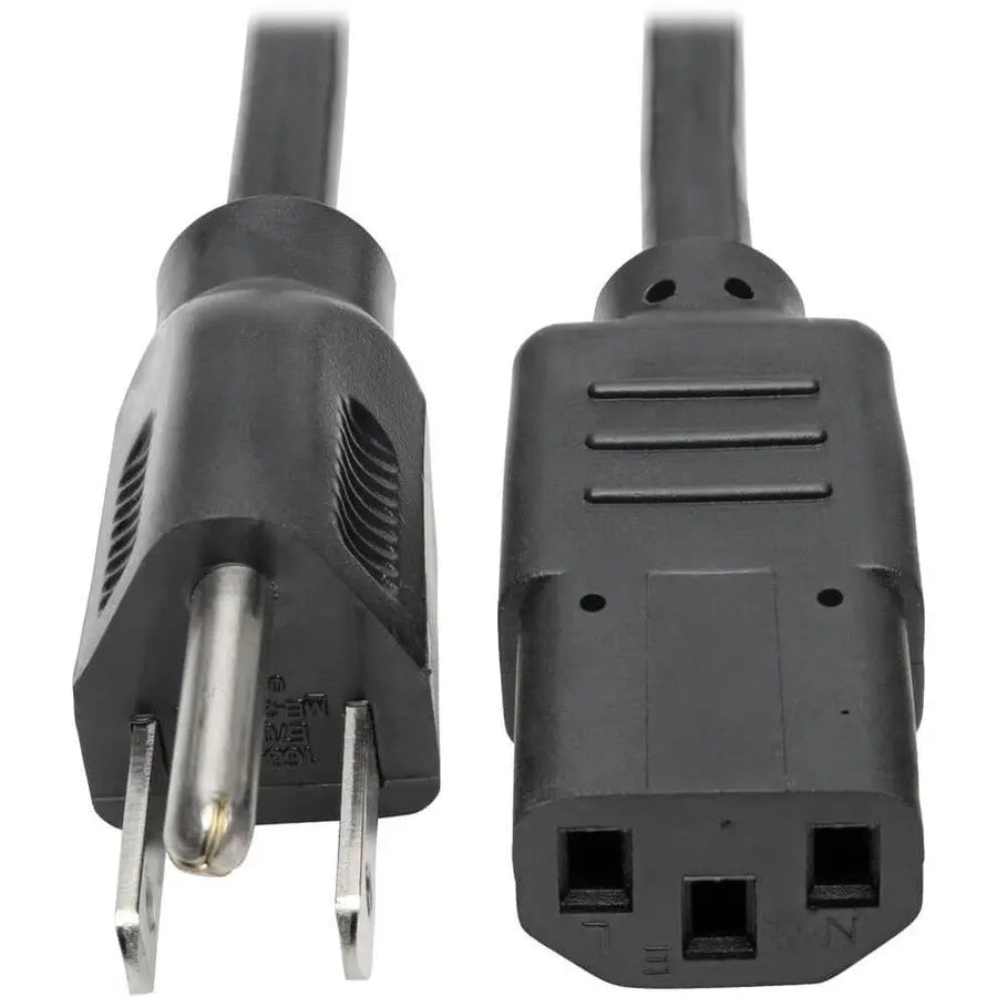 Eaton Corporation Tripp Lite P006-003 Desktop Computer AC Power Cable, 3 ft. NEMA 5-15P to IEC-320-C13, 10A 125V, Black