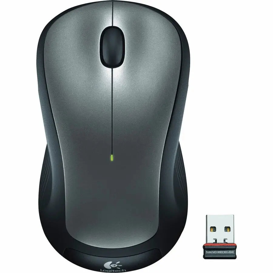 Logitech M310 Wireless Mouse - 2.4 GHz, Ambidextrous Design, 1000 DPI Optical Tracking, Silver