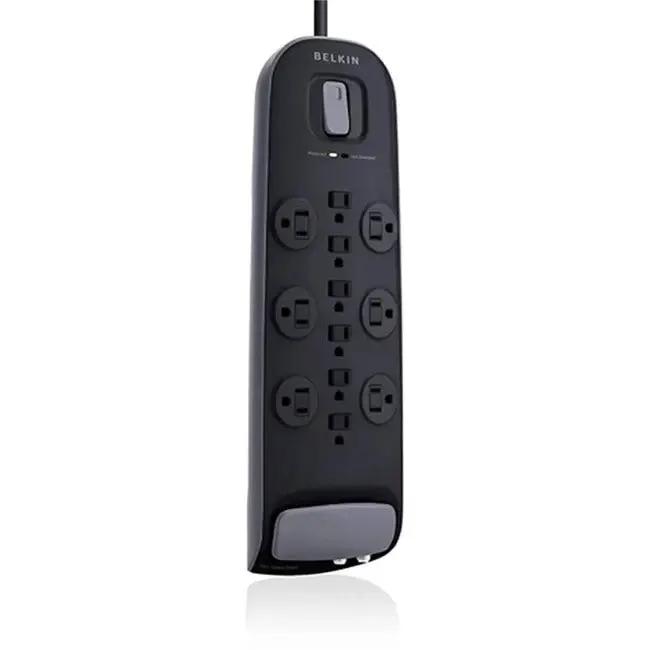 Belkin BV112230-08-BLK 12-Outlet Surge Protector with 8 ft Power Cord – 3996 Joules Energy Rating for Home Theater & Electronic Devices by Belkin International, Inc