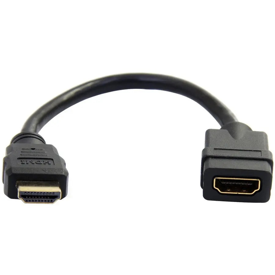 StarTech.com HDMIEXTAA6IN 6-Inch HDMI Port Saver Cable - 4K UHD Support with Gold-Plated Connectors