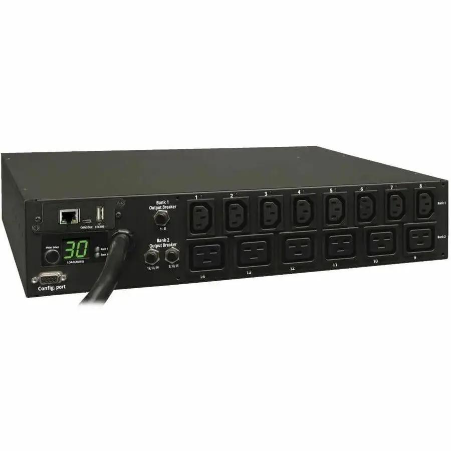 Eaton PDUMH30HV19NET Switched 208V-240V 30A PDU with 14 Outlets and LX Platform Control by Eaton Corporation