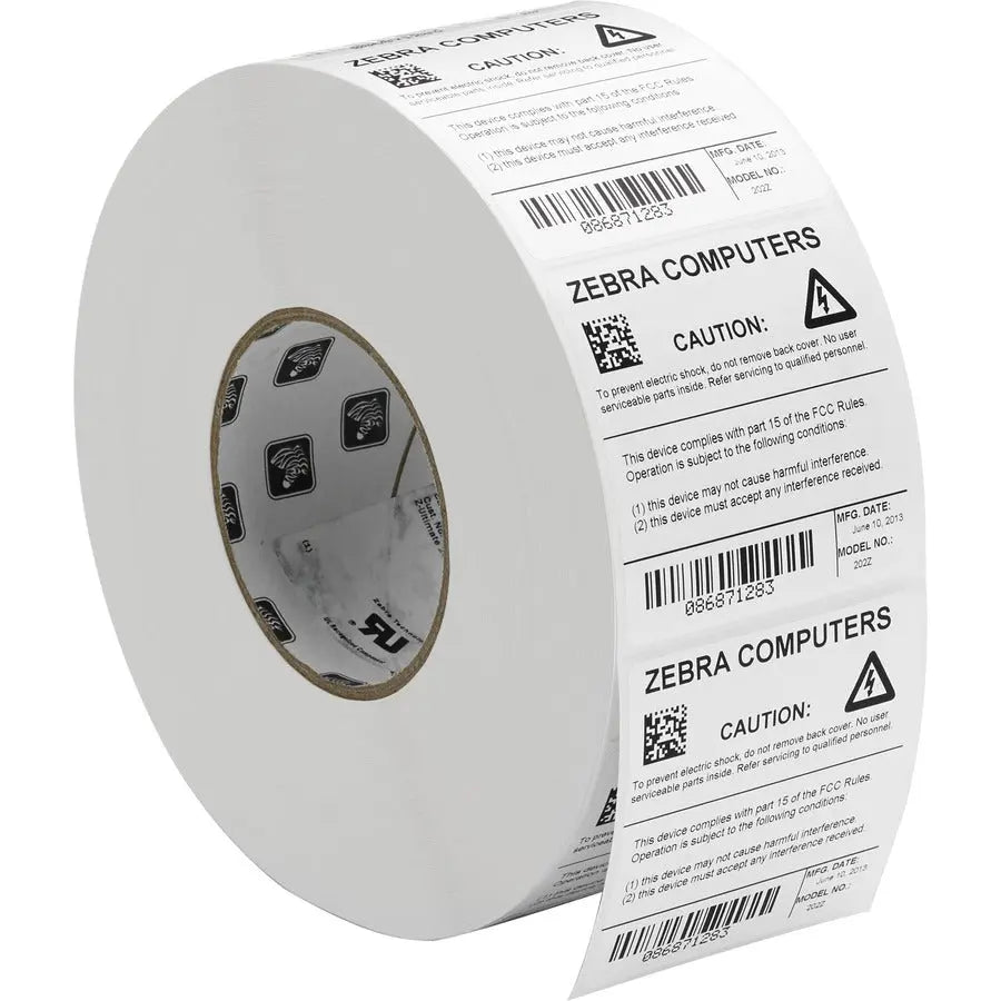 Zebra Z-Ultimate 3000T Polyester Label – 2 x 1 inch Thermal Transfer Multipurpose Labels