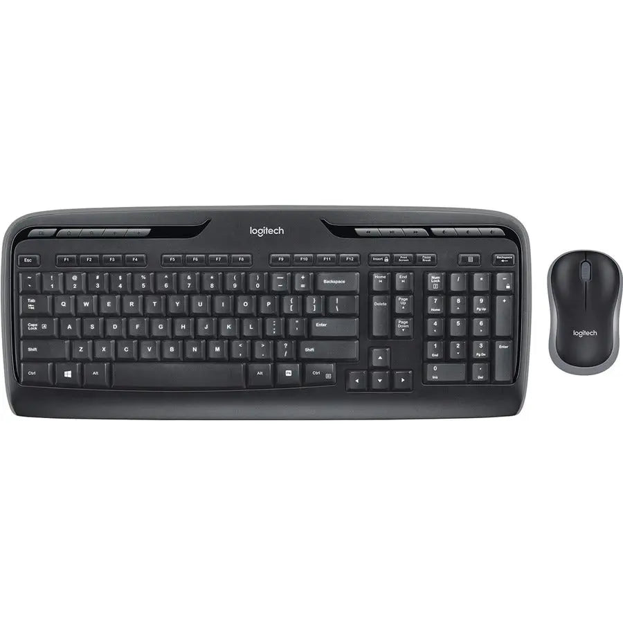 Logitech MK320 Wireless Keyboard and Mouse Combo for Windows, 2.4 GHz Wireless with a Nano USB-Receiver, Portable Mouse, Multimedia Keys