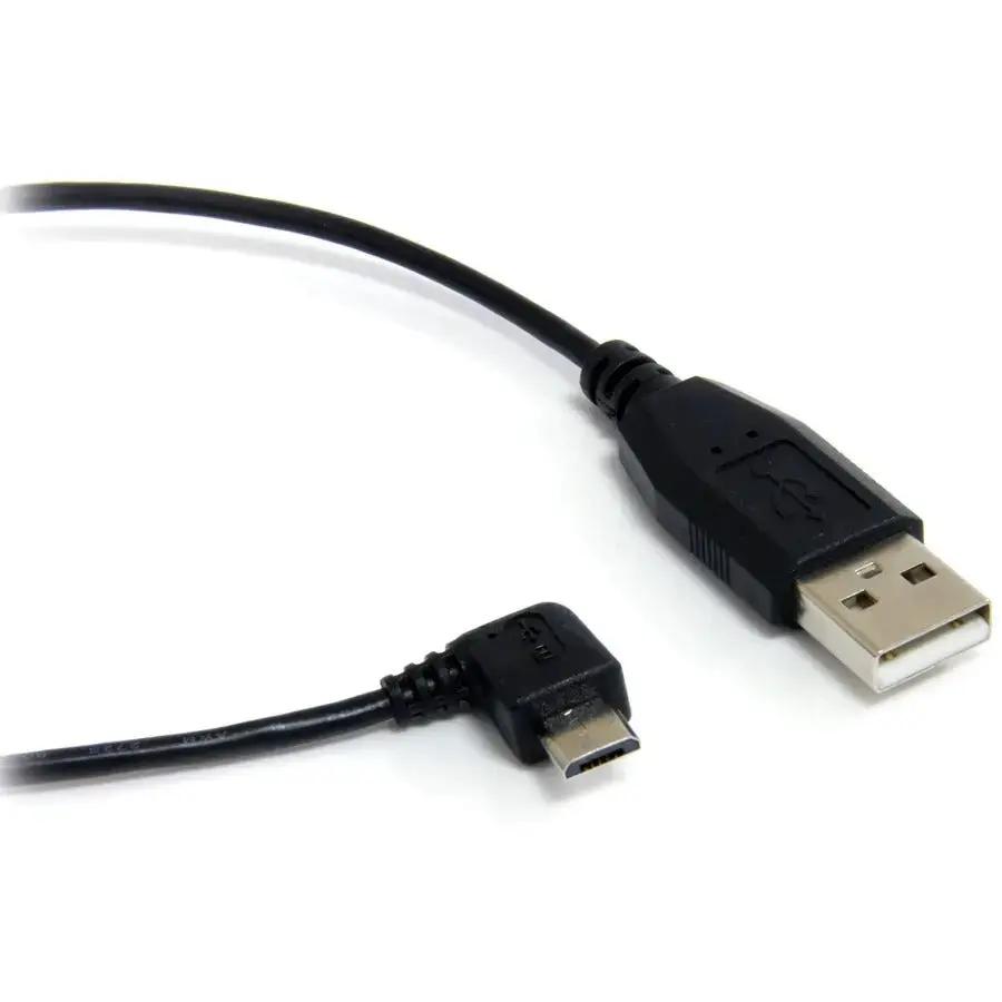 StarTech.com 1 ft Micro USB Cable - A to Right Angle Micro B for Data Transfer and Charging by StarTech.com