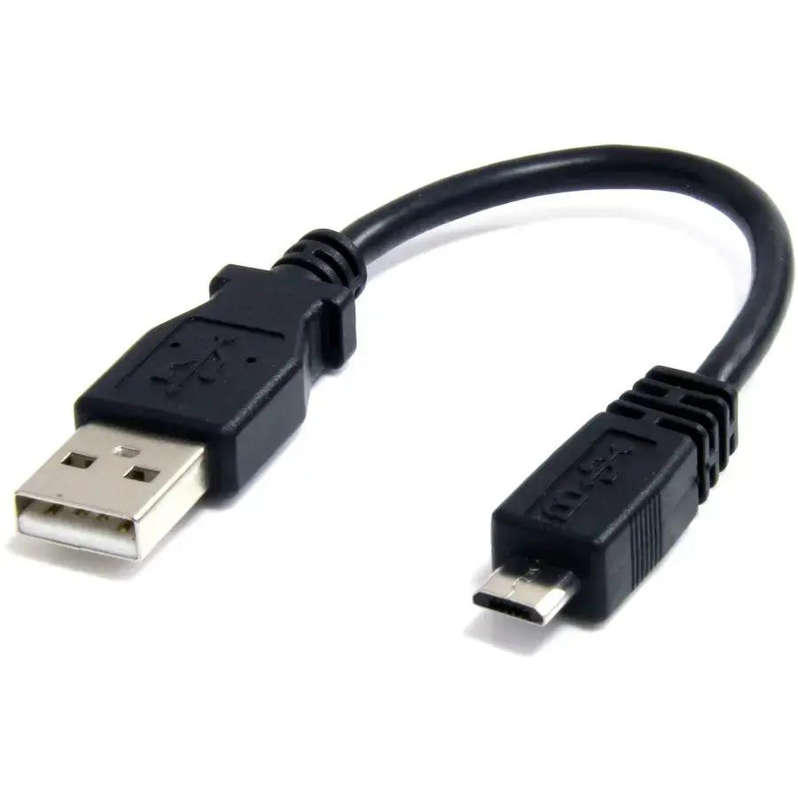 StarTech.com 6-inch USB A to Micro-B Data Transfer Cable - High-Speed Micro USB 2.0 Cable by StarTech.com