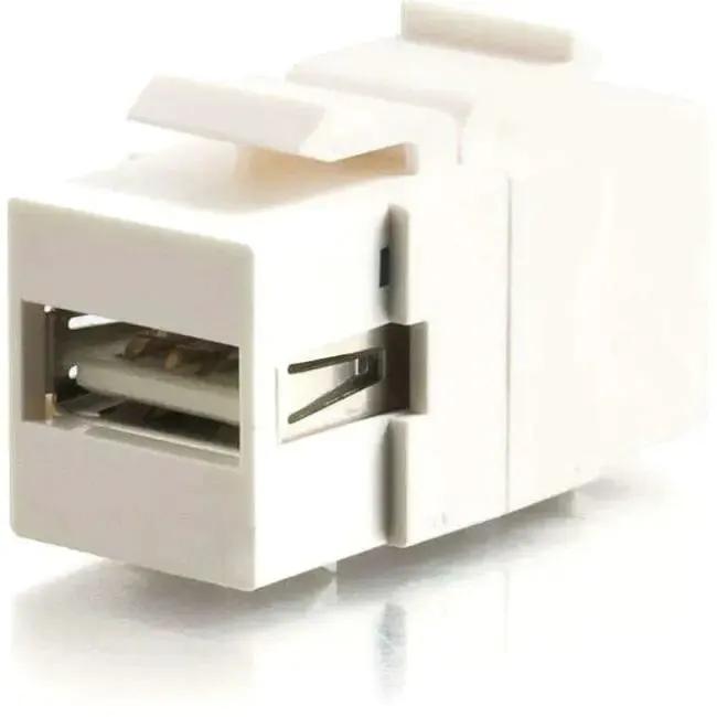 C2G Snap-In USB A to USB B Female Keystone Insert Module - White by Legrand Group