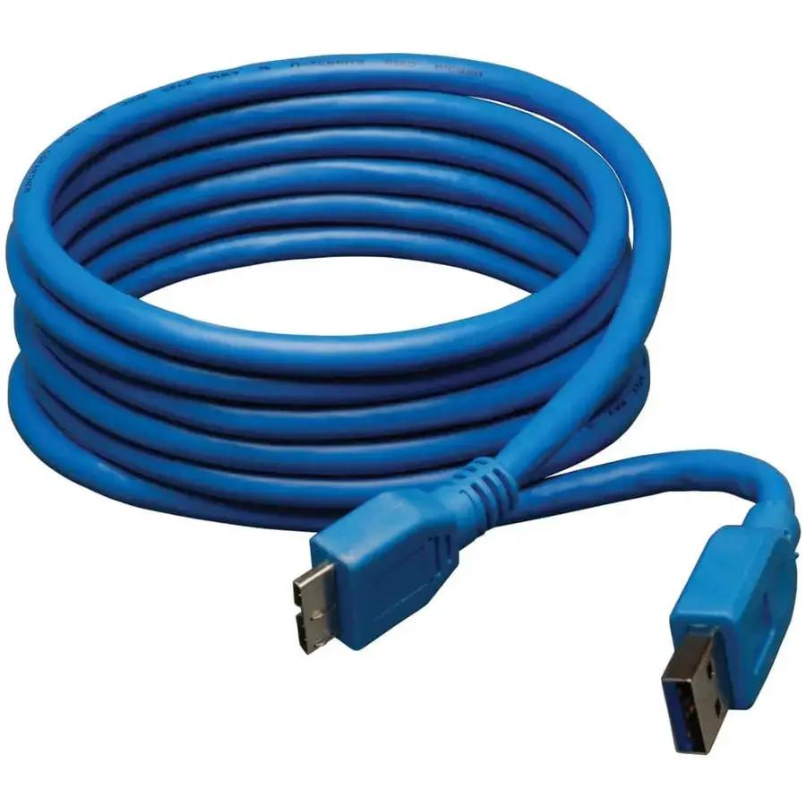 Eaton Tripp Lite Series USB 3.0 A to Micro-B Cable, 6 ft, Blue by Eaton Corporation