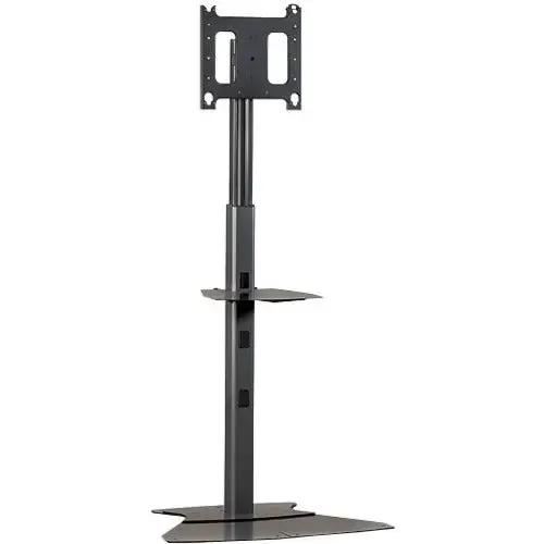 Chief PF1-UB Floor Stand for Flat Panel Displays – Supports up to 55-Inch Screens, 200 lb Capacity, Black Aluminum Construction by Legrand Group