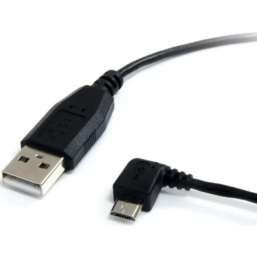 StarTech.com 6 ft Micro USB Cable - A to Left Angle Micro B for Mobile Devices by StarTech.com