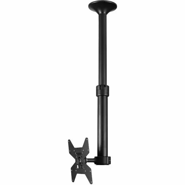 Atdec TH-1040-CTS Ceiling Mount for Medium Displays – Adjustable Short Telescopic Pole, Supports up to 55 lb, Black