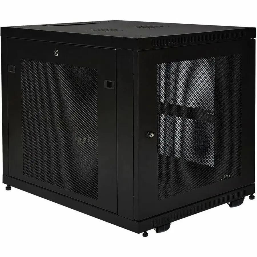 Eaton Corporation Tripp Lite SR12UB 12U SmartRack Enclosure Server Cabinet with Locking Front Door & Casters by Eaton Corporation