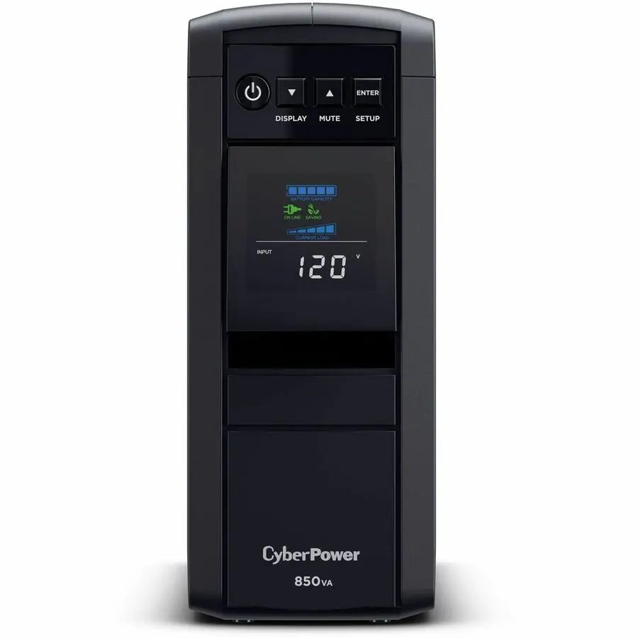 CyberPower CP850PFCLCD PFC Sinewave UPS System - Mini-tower Line-Interactive UPS with Color LCD and Pure Sine Wave Output