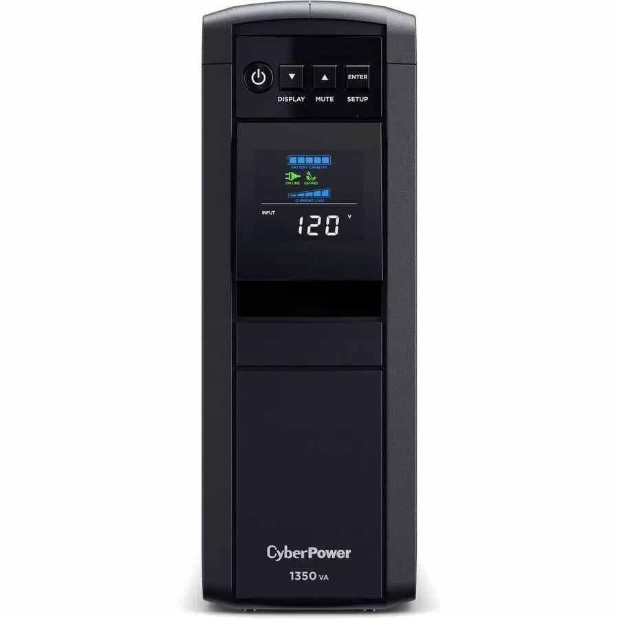 CyberPower CP1350PFCLCD PFC Sinewave Mini-Tower UPS with 1350VA Capacity and Line Interactive Topology