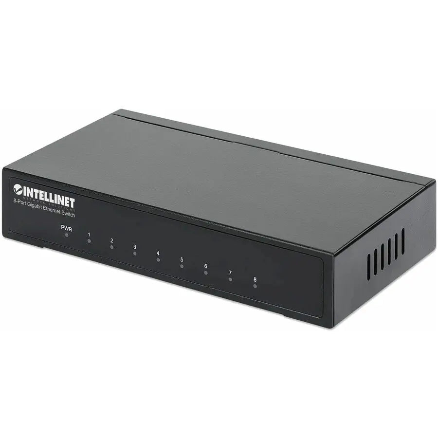 IC Intracom 8-Port Gigabit Ethernet Switch - Desktop, Metal Housing