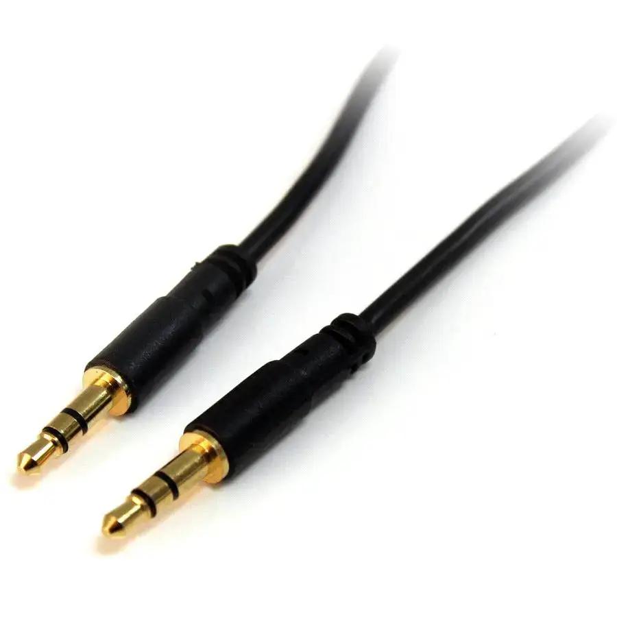 StarTech.com MU15MMS 15 ft Slim Stereo Audio Cable - Gold-Plated Connectors for Portable Devices by StarTech.com