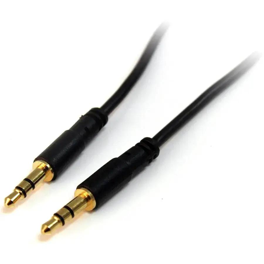 StarTech.com 3 ft Slim 3.5mm Stereo Audio Cable - M/M for iPhone, iPod, and Portable Devices by StarTech.com