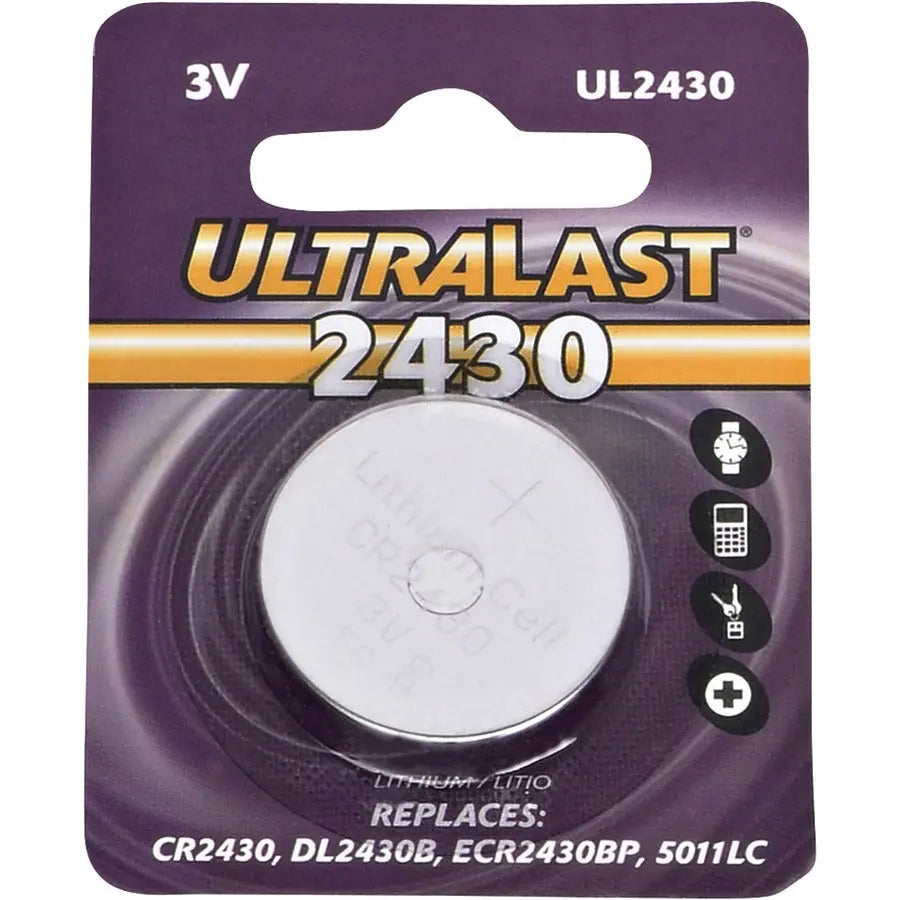 Dantona UL2430 Lithium Button Battery – 3V, 280mAh for Watches and Calculators