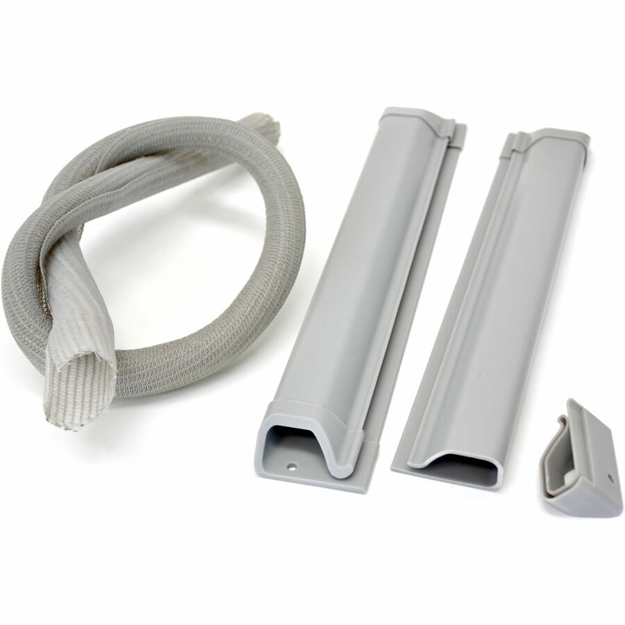 Ergotron Cable Management Kit (Grey) - Efficient Wire Organizer for Wall Mounts