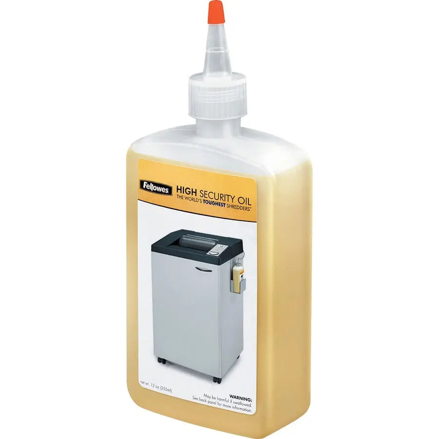 Fellowes Powershred® High Security Shredder Oil - 12 oz. Bottle for High Security (P-7) Shredders