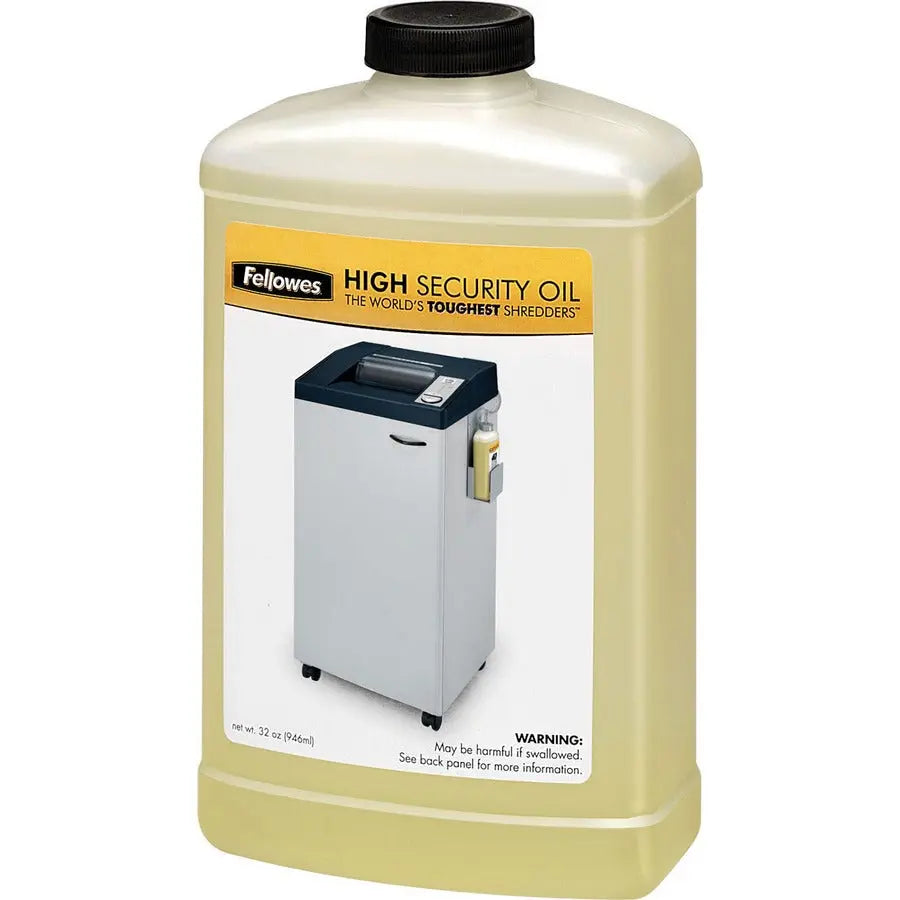 Fellowes Powershred® High Security Shredder Oil - 32 oz. Bottle for High Security and Capacity Shredders