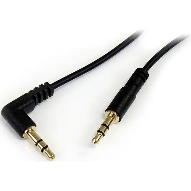 StarTech.com 6 ft Slim 3.5mm to Right Angle Stereo Audio Cable - M/M by StarTech.com