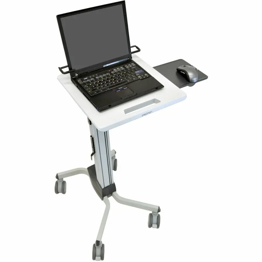 Ergotron Neo-Flex Laptop Cart – Height-Adjustable Mobile Computer Station with Security and Cable Management