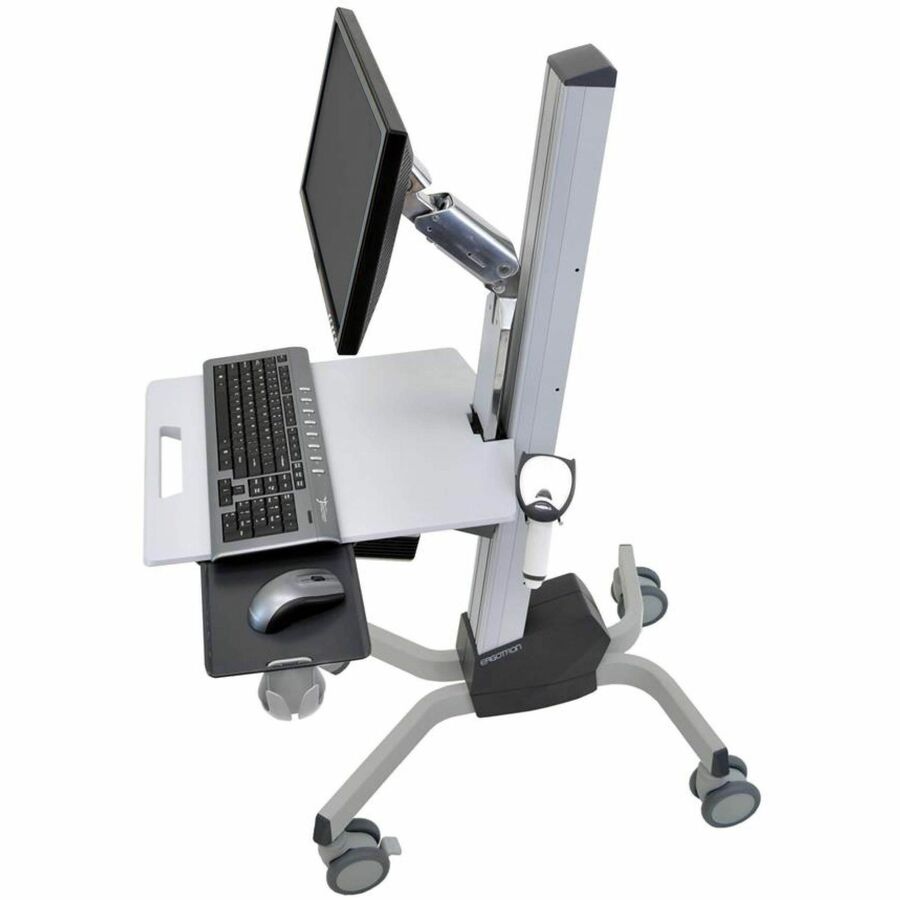 Ergotron Neo-Flex LCD Cart with Adjustable Monitor and Mobile Workstation