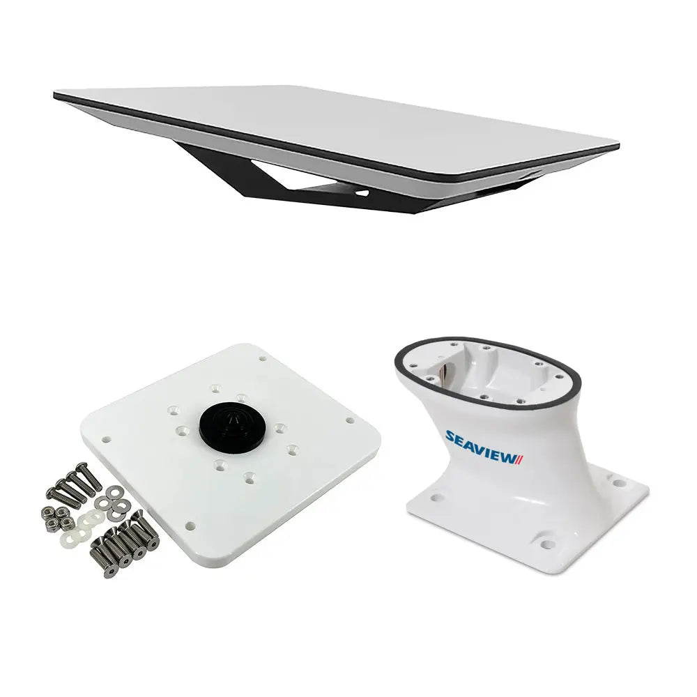 KVH Starlink Flat Panel Kit with 5" Seaview Pedestal Mount and ADASTLKA Top Plate