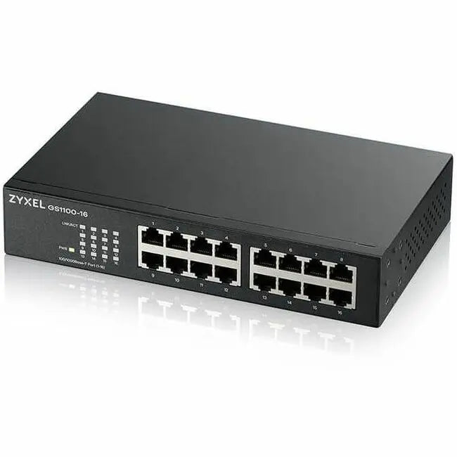 ZYXEL GS1100-16 16-Port Gigabit Ethernet Switch for Small Business Networks