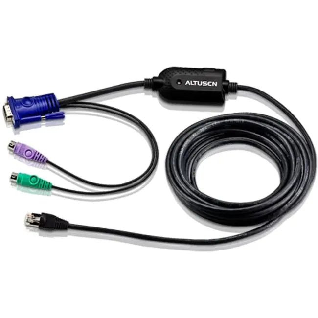 ATEN Technology KA7920 KVM Cable for PS/2 Systems – 14.5 ft Built-in Cat5 Adapter