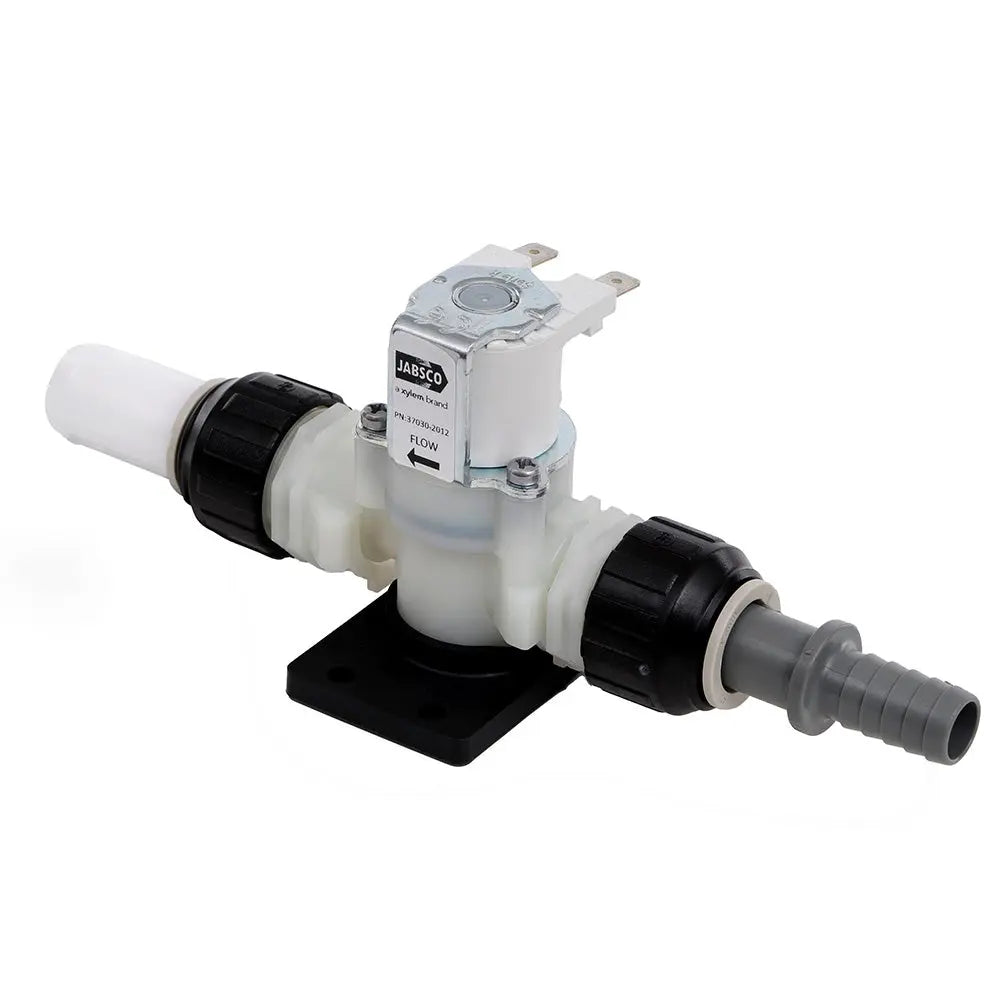 Jabsco 37038-2012 12V Solenoid and Anti-Syphon Valve for Toilet Systems