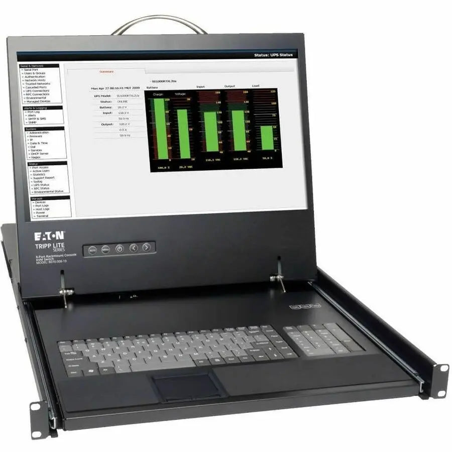 Eaton Corporation Tripp Lite NetCommander B070-008-19 8-Port Rackmount LCD KVM Console with 19-Inch Display