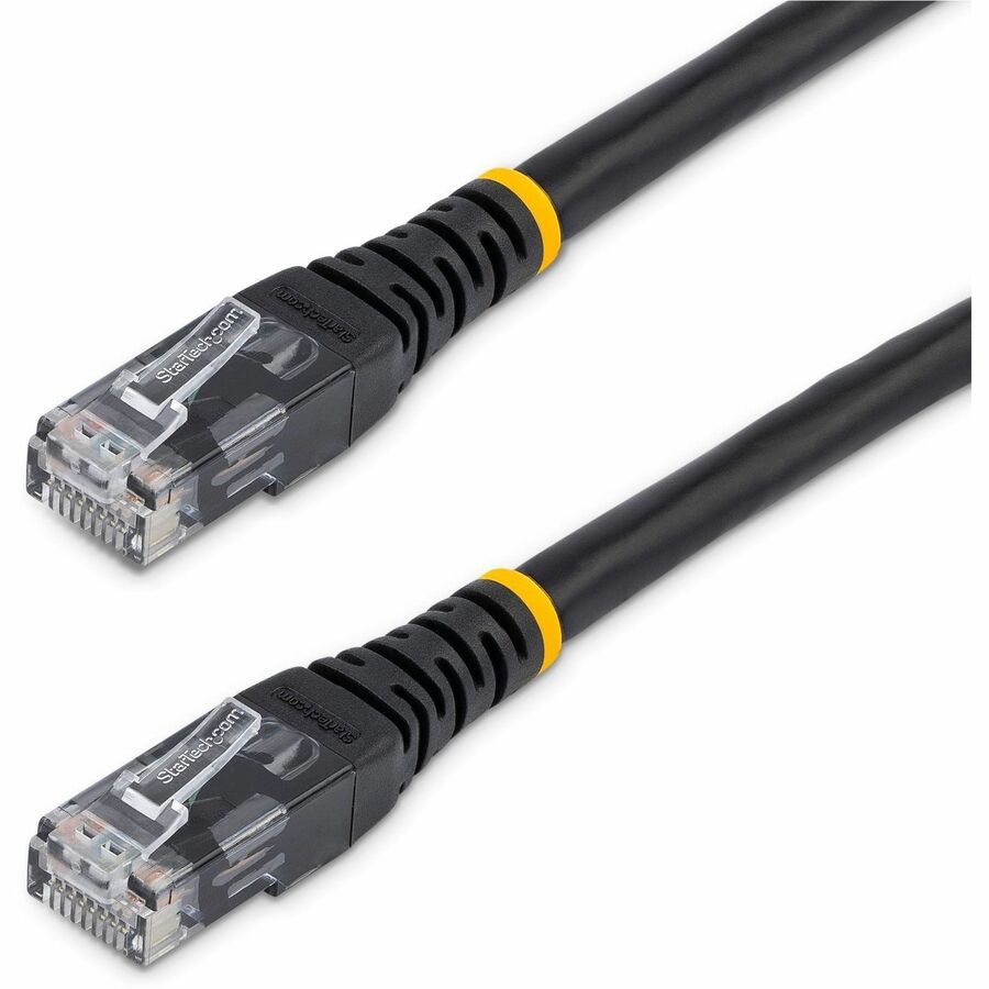 StarTech.com 10ft Cat6 Ethernet Patch Cable - Black, UL Certified, High-Speed Gigabit Network Connection