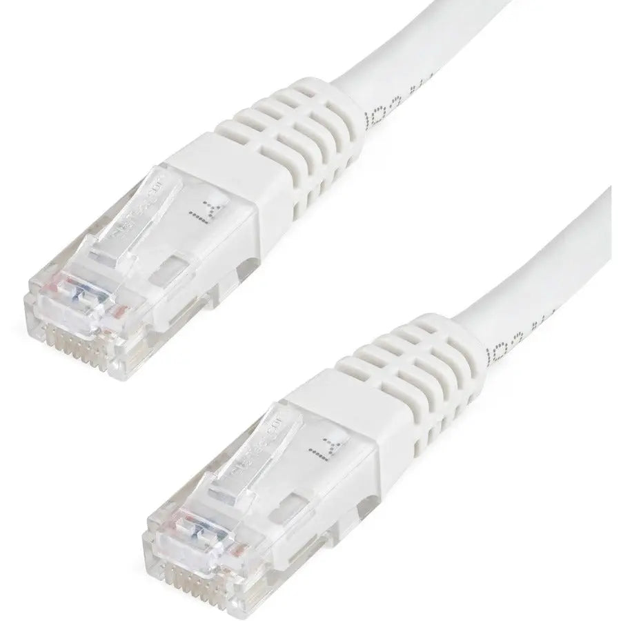 StarTech.com 100ft White Cat6 Ethernet Patch Cable with PoE Support and UL Certification